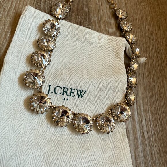 JCREW Silver Crystal Necklace - Picture 2 of 3
